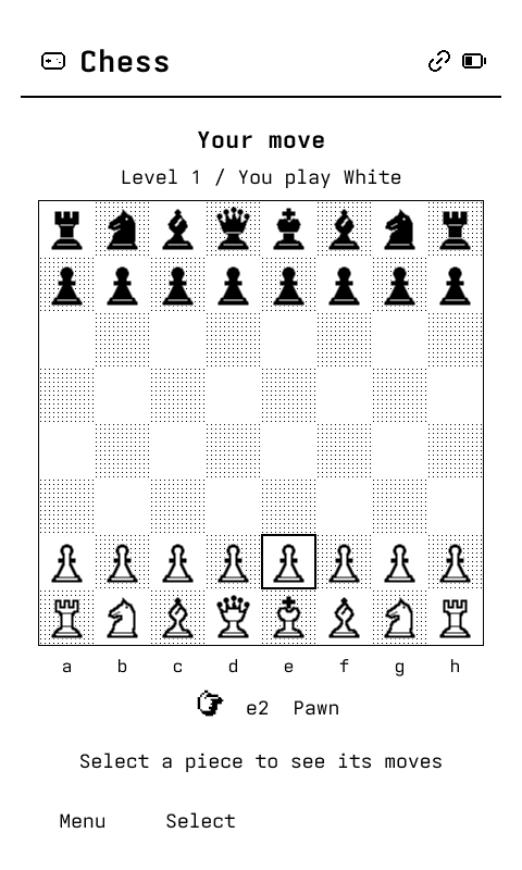 Figma render of an elseOS chess game